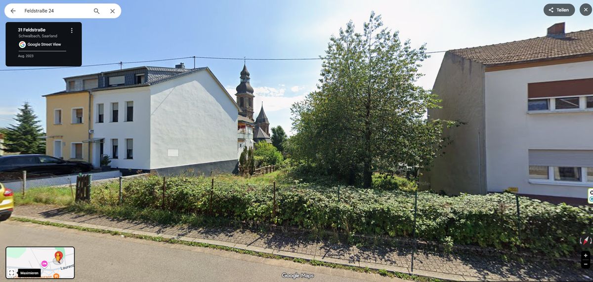 Unbebautes Grundstück Feldstraße 24, Hülzweiler
